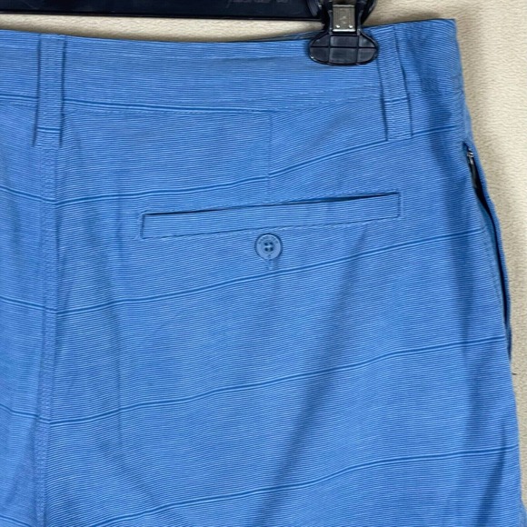 Hang Ten Mens 34 Board Short Blue Striped Mid Rise Pockets‎ Relaxed Fit - Picture 8 of 14